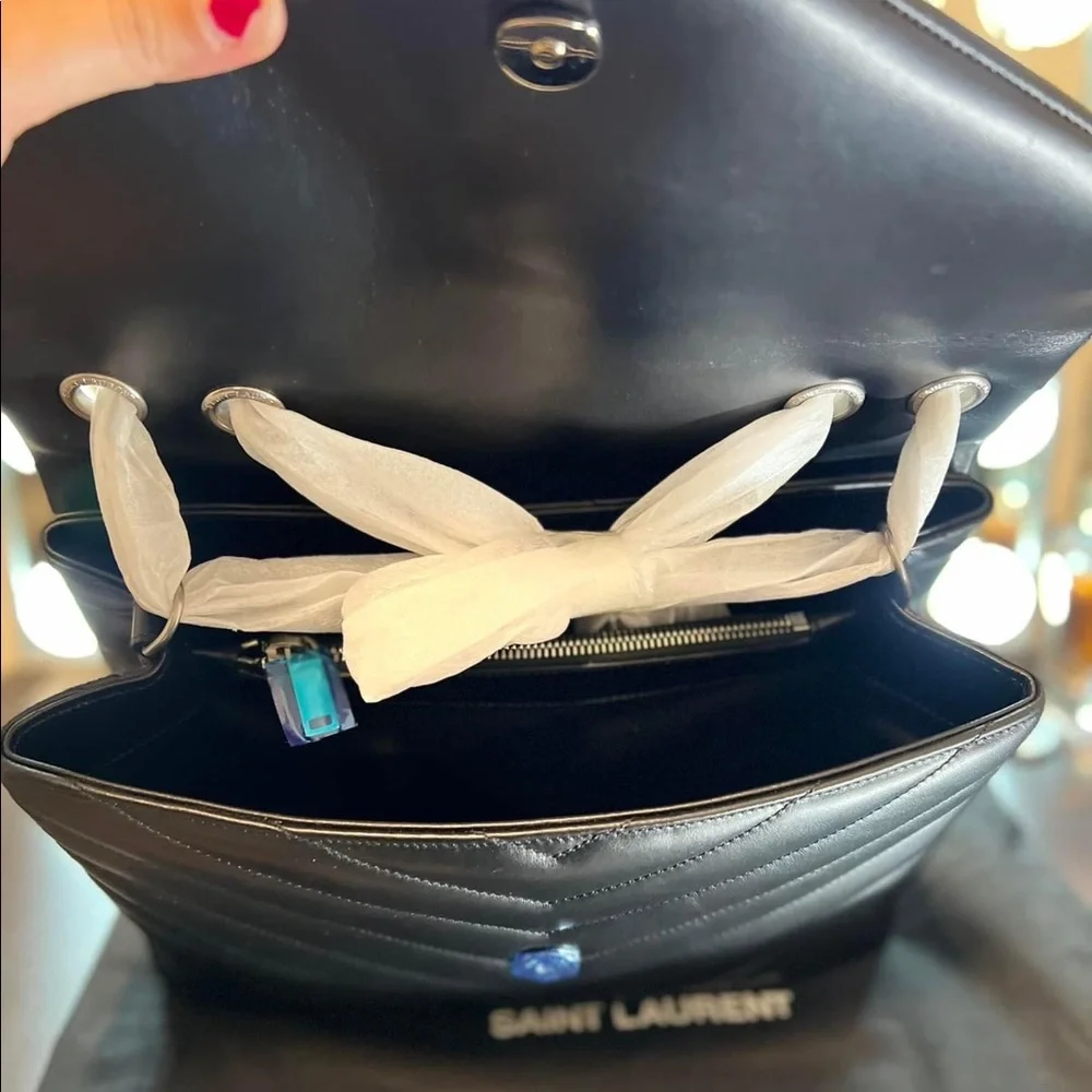 Brand new YSL Lou Lou Medium Black with Silver. - Picture 8 of 12